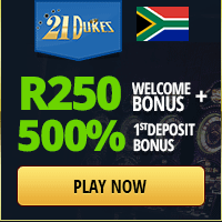 R250 Sign Up Bonus for South African Players